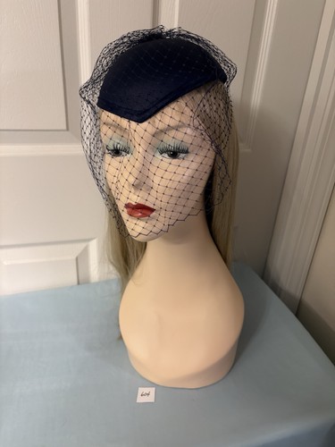 Navy blue satin tear - navy,