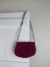 Raspberry Pink Suede Crossbody