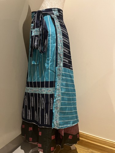 Long silk skirt maxi boho - maxi,