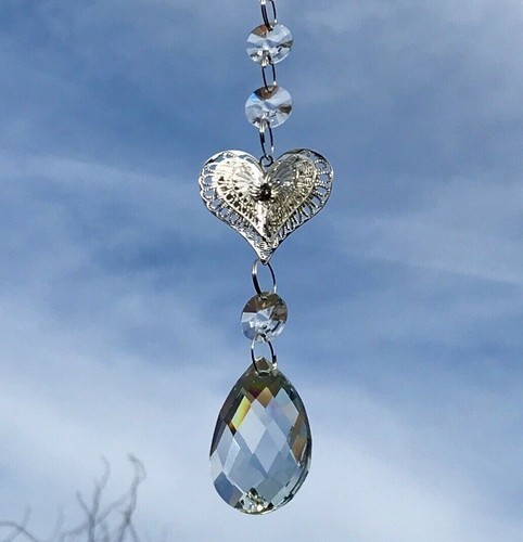 New hanging love heart sun - new, 3d