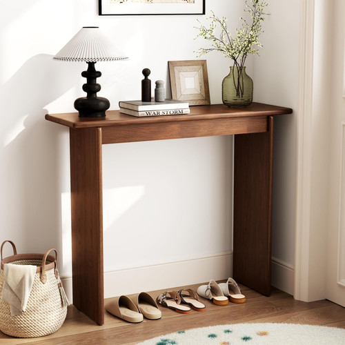 Walnut console table - walnut,