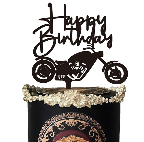 Motorbike birthday cake - motorbike,