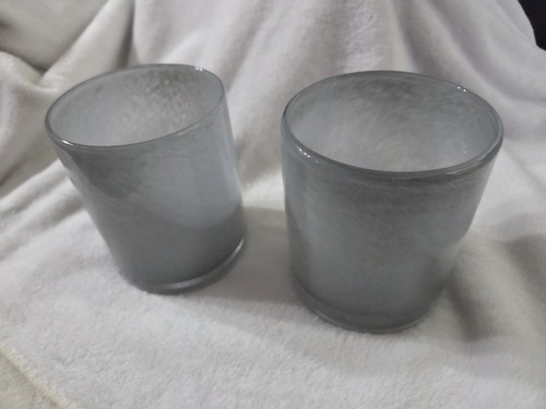 Ikea gray glass - glass, candle