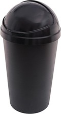 Large 50L Black Bin Roll Top