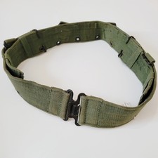 WW2 1945 DATED - 44 WEB BELT- WEBBING NAMED - 1944 PATTERN BRITISH ARMY