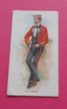 cigarette card AMERICAN TOBACCO MILITARY UNIFORMS TYPE B TYPE SET BACK FOOTGUARD