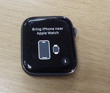 Used Apple Watch Series 4 A2008 GPS+cellular 44mm Space Grey, FRONT CHIPPED, 80%