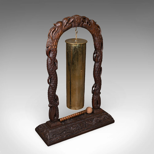 Large vintage alarm gong - vintage,