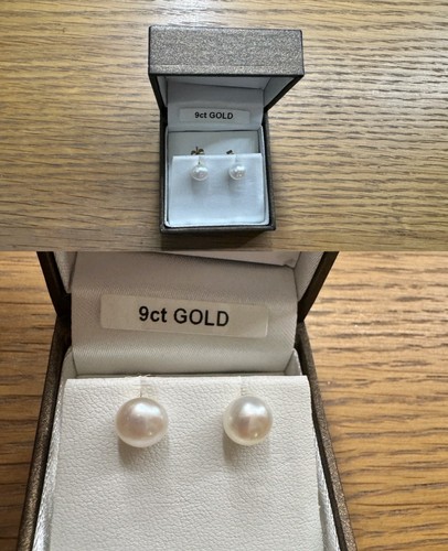 9ct yellow gold 7mm akoya - 9ct,