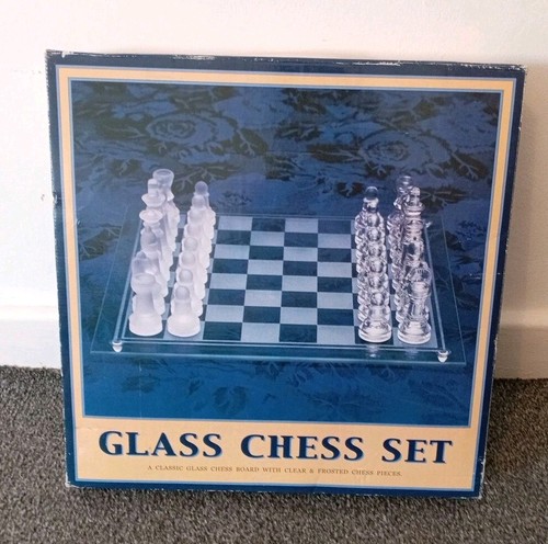 Glass chess pieces and - pieces,