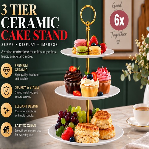Cake stand tier round - 6x,