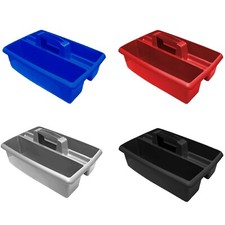 Large Cleaning Caddy Plastic Basket Tote Tidy Tray Handle Carry All Organiser