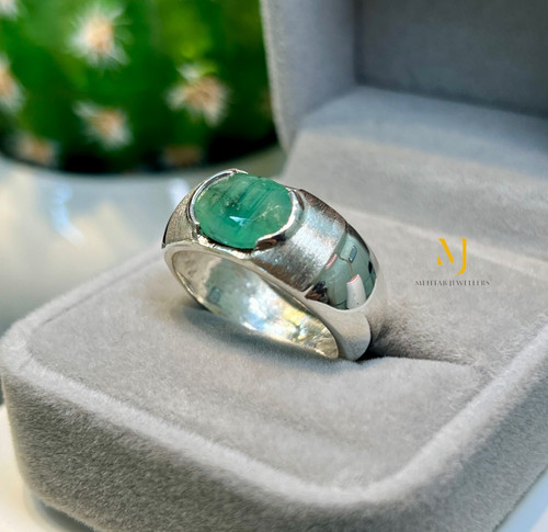 Zambian emerald ring handmade - ring,