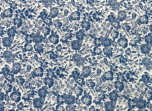 Cotton fabric copen - -, blue