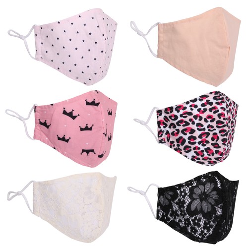 Cotton face mask reusable - face,