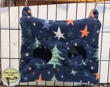Hay feeder bag for guinea pig, chinchilla, degu, Rabbit. Anti-pill fleece.