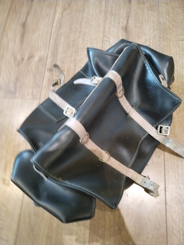 Vintage saddle bag - , leather