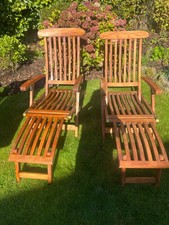 Vintage teak steamer - teak, loungers