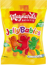 Maynards Bassetts Jelly Babies, Fruity & Chewy Classic Sweets, 165 G (Pack of 1)