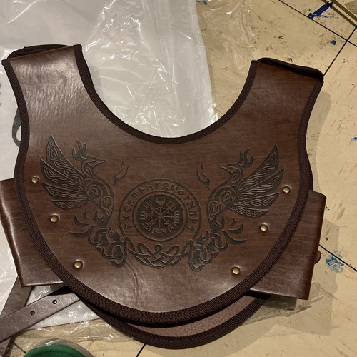 Leather viking chest - pu, armor
