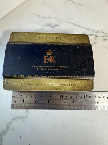 Vintage players coronation tin - vintage,