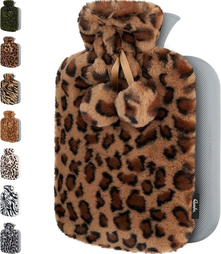 Hot water bottle with cover - with,