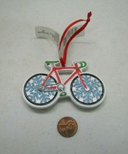 New! Hallmark Snowflake Winter Bicycle Christmas Ornament Cycle Bike Biking