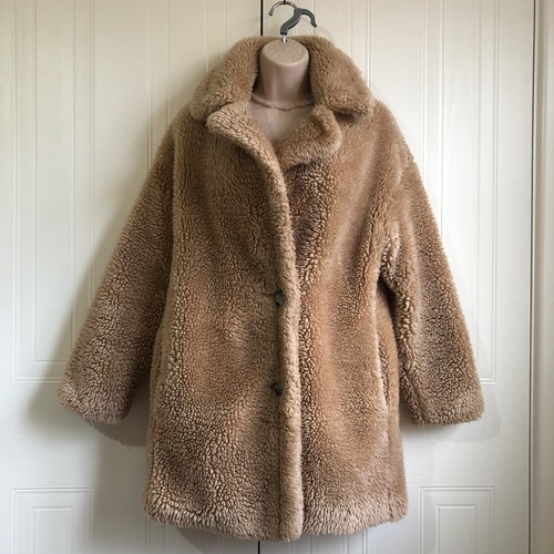 Topshop teddy coat borg - coat,