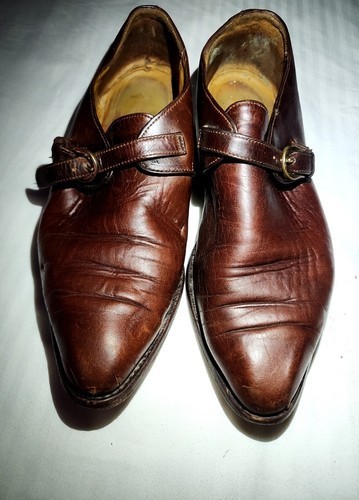 Vintage leather monk strap - monk,