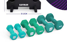 Set of 2 Dumbbells – 1kg to