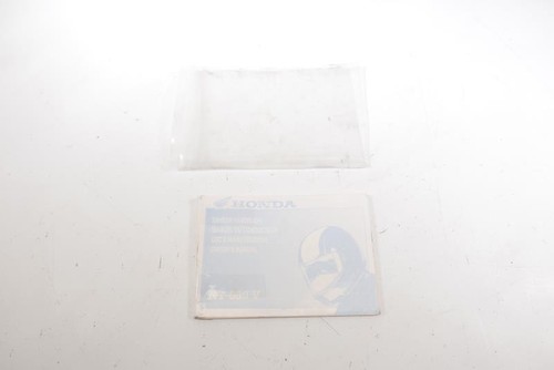 User manual honda ntv 650 - honda,