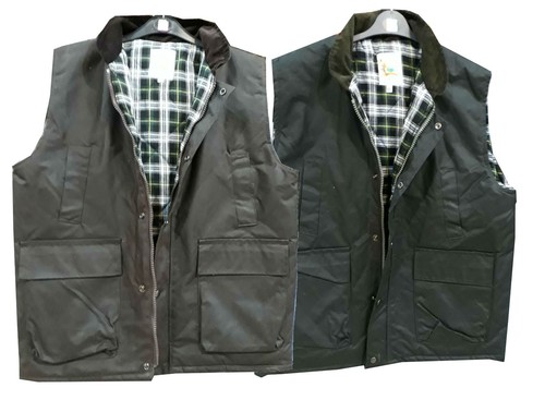 Gilet mens wax padded body - wax,