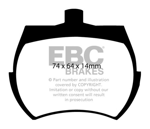 Ebc bluestuff front - front, brake