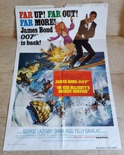 JAMES BOND 007 ON HER MAJESTYS SECRET SERVICE 1969 Original Movie Poster 