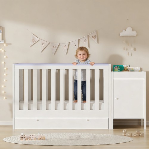 White baby cot - baby,