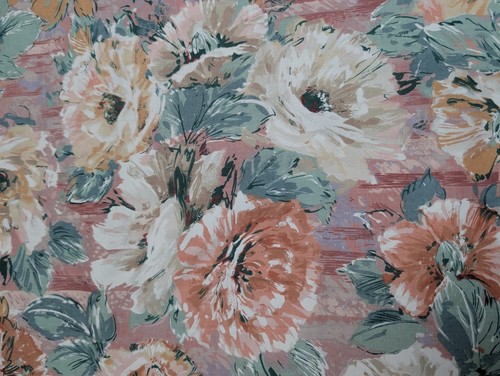 Pair long door vintage chintz - pair,