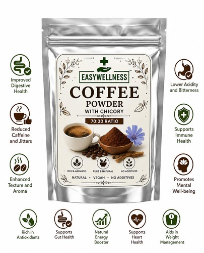 Coffee powder with chicory - powder,