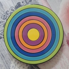 Whittard of Chelsea Coaster Round Ceramic Multicolour Stripe and Spotty Circles