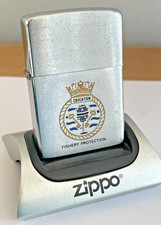 Vintage ZIPPO LIGHTER - 1982 HMS CRICHTON Fishery Protection FLAKLANDS WAR ERA