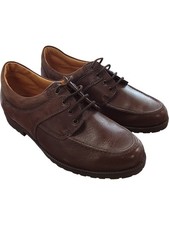 Barbour brown lace leather - brown, lace-up