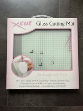 X Cut Glass Cutting Mat In Box Excellent Condition