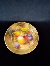 Royal Worcester Porcelain Hand Painted Trinket Dish