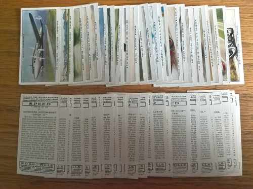 Wills cigarette cards - :, speed