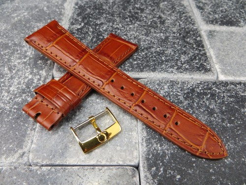 18mm leather strap honey brown - strap,