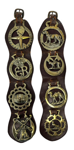 Vintage horse brasses - x,