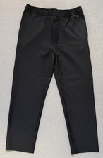 ACNE STUDIOS BLACK PISMO WOOL MOHAIR ELASTICATED TROUSERS - 48 (M) ORIG £260