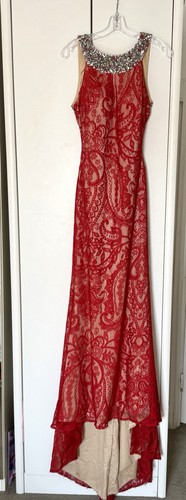 Pia michi red lace prom - pia,