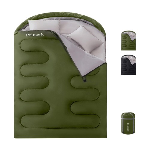 Double sleeping bags - double, queen