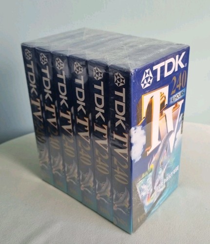 Vintage pack tdk tv240 vhs - 6-pack,