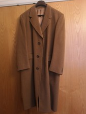 Crombie Men's Wool Coat Camel